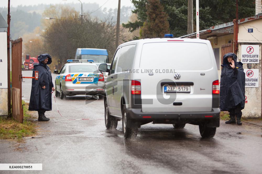 explosion of the ammunition store in Vrbetice, police