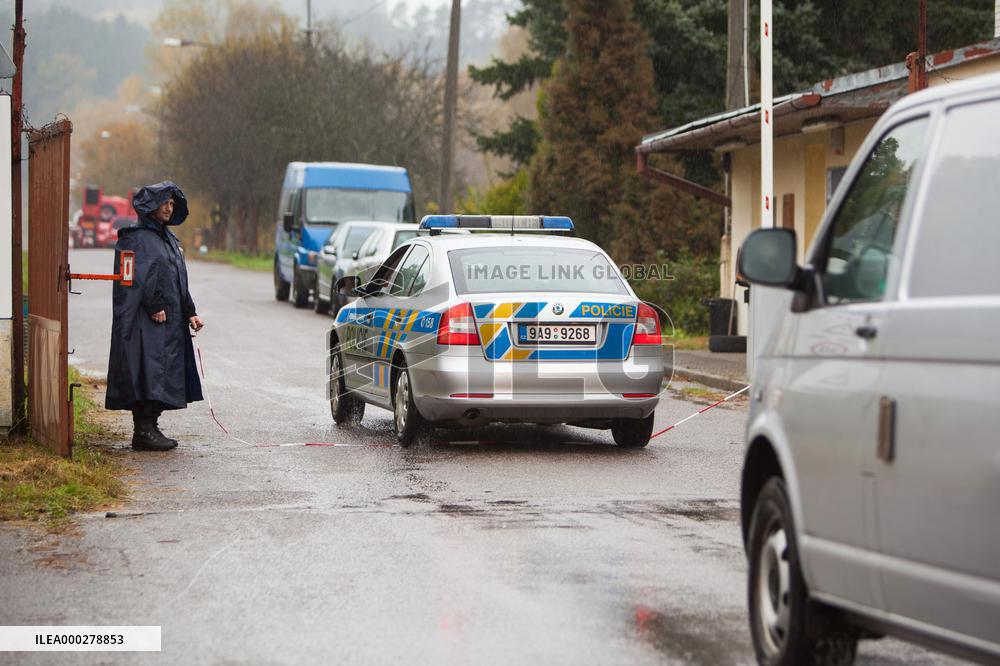 explosion of the ammunition store in Vrbetice, police