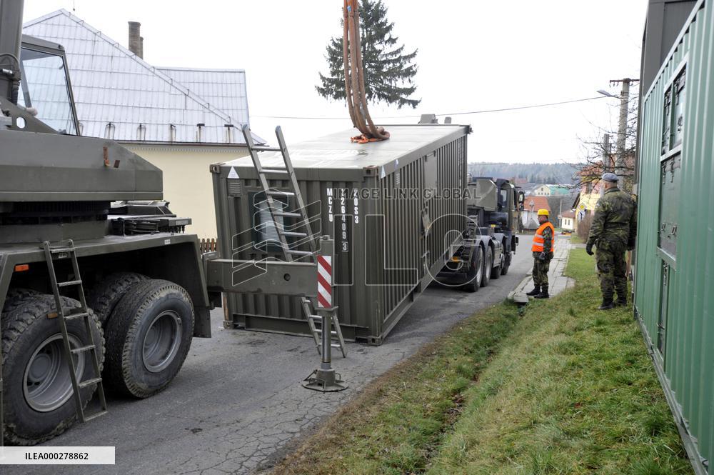 explosion of the ammunition store in Vrbetice, army, soldiers, guard unit