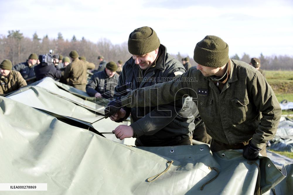 explosion of the ammunition store in Vrbetice, army, soldiers, guard unit