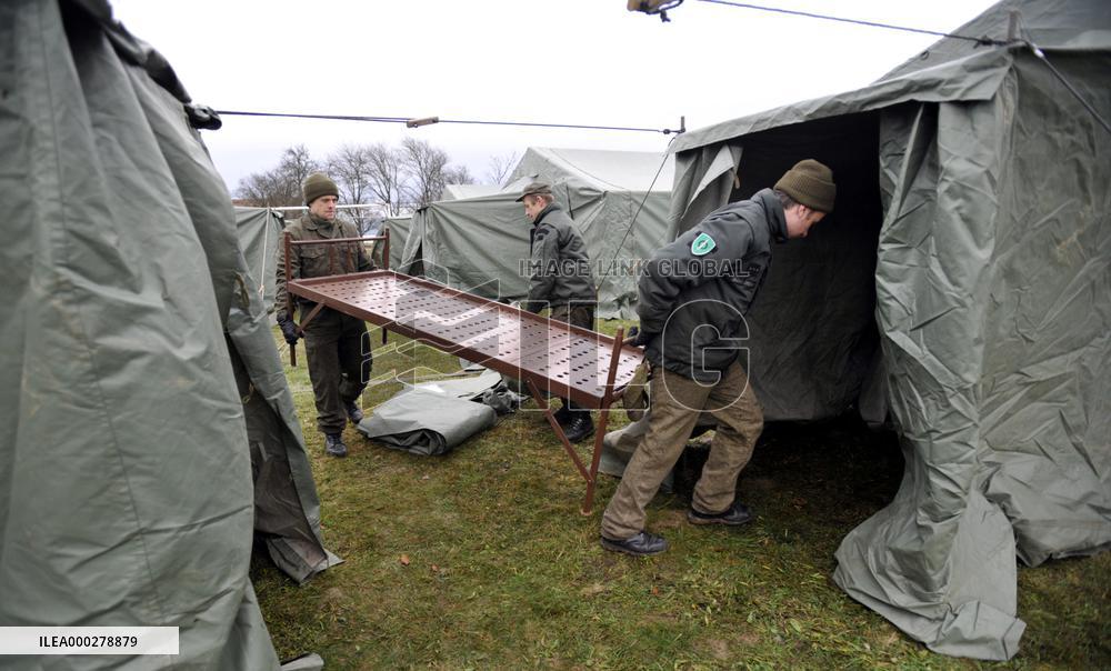 explosion of the ammunition store in Vrbetice, army, soldiers, guard unit
