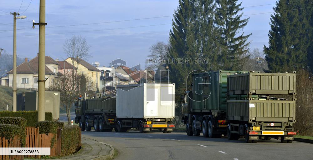 explosion of the ammunition store in Vrbetice, army, soldiers, guard unit