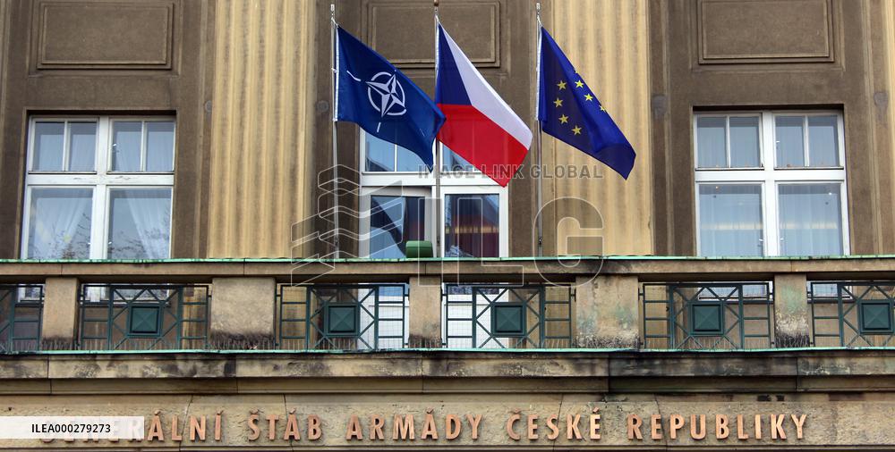 General Staff of Czech Armed Forces, NATO, Czech Republic, EU, flag, flags