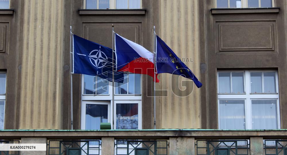 General Staff of Czech Armed Forces, NATO, Czech Republic, EU, flag, flags
