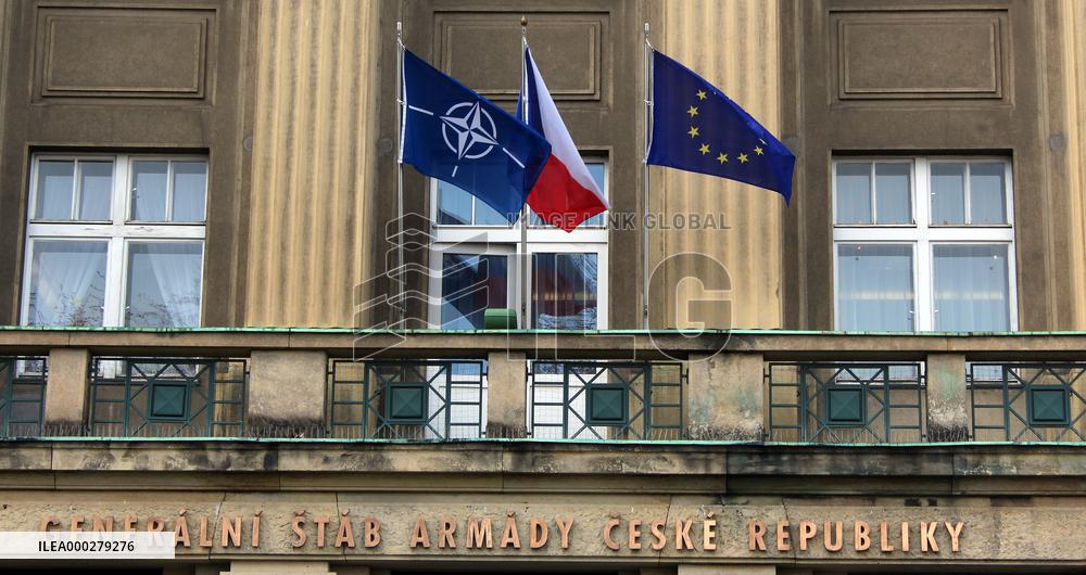 General Staff of Czech Armed Forces, NATO, Czech Republic, EU, flag, flags