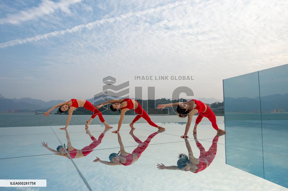 China Three Gorges Dam Yoga