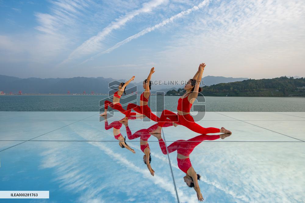 China Three Gorges Dam Yoga