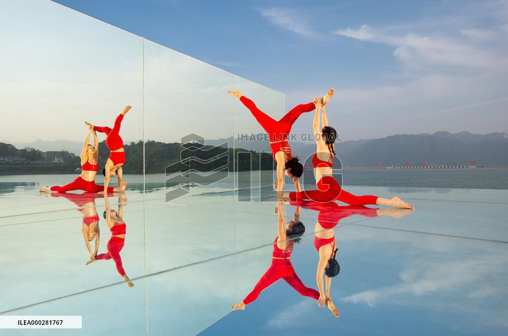 China Three Gorges Dam Yoga