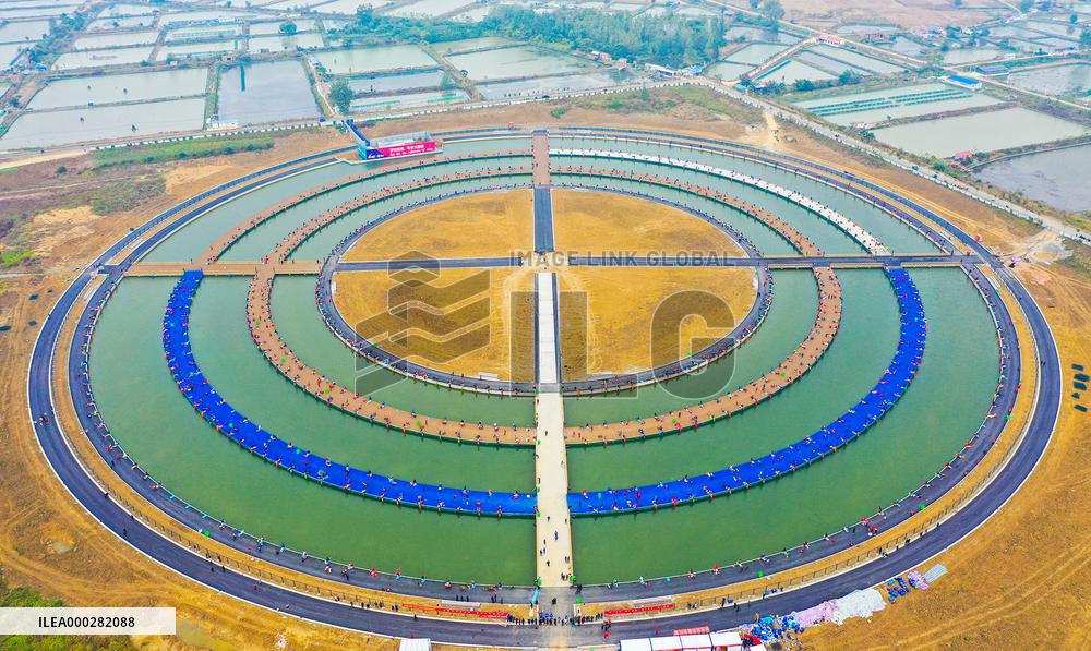 The World's Largest Circular Freshwater Fishing Pond