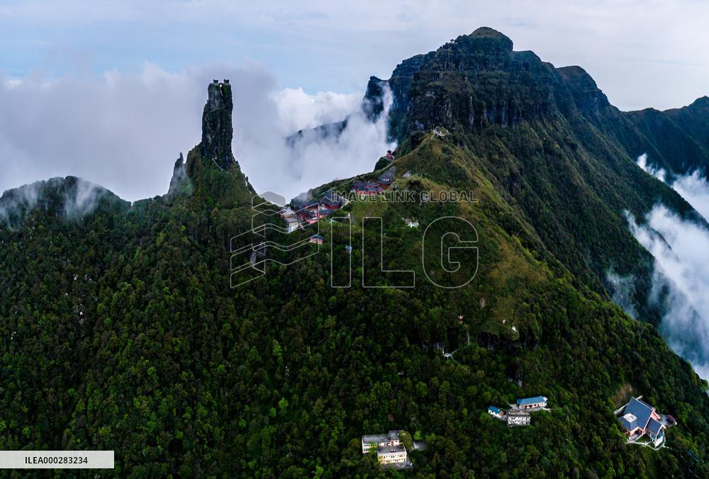World natural heritage fanjing mountain in Guizhou,China