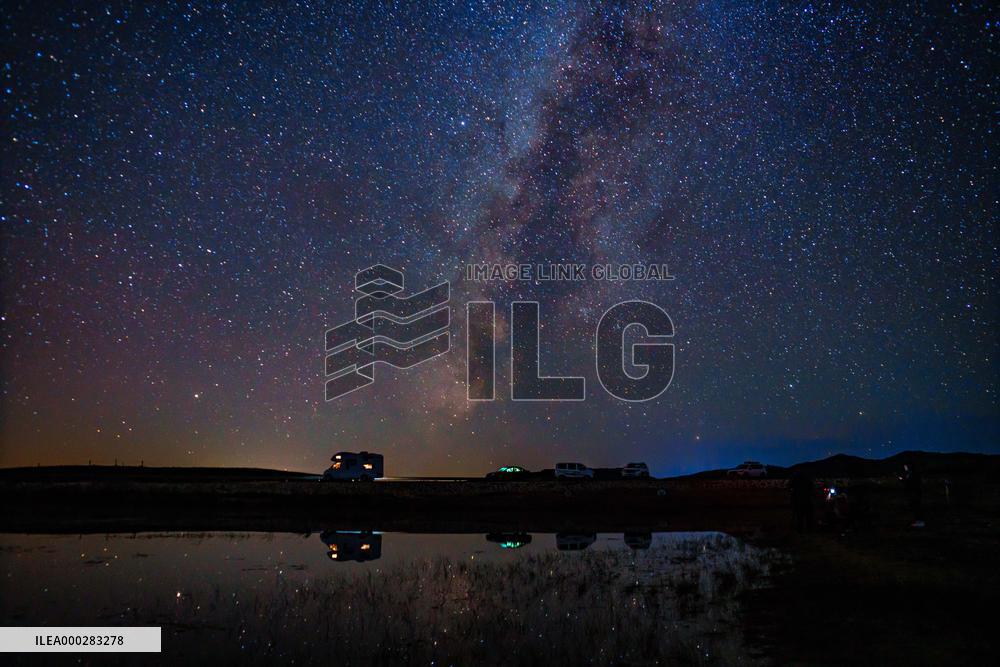 Starry Sky Over Ulan Butian Grassland