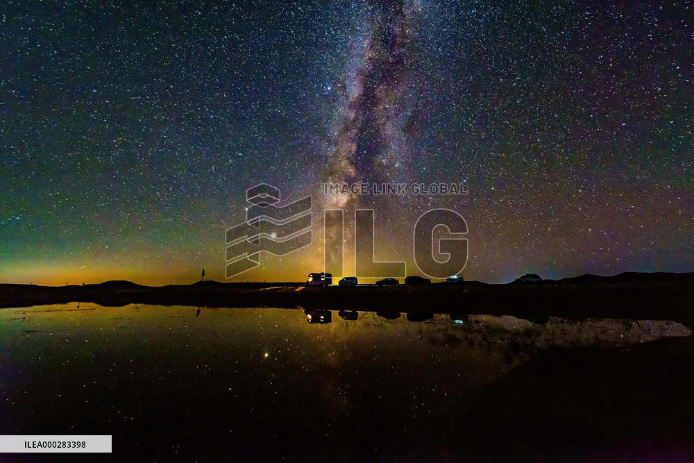 Starry Sky Over Ulan Butian Grassland
