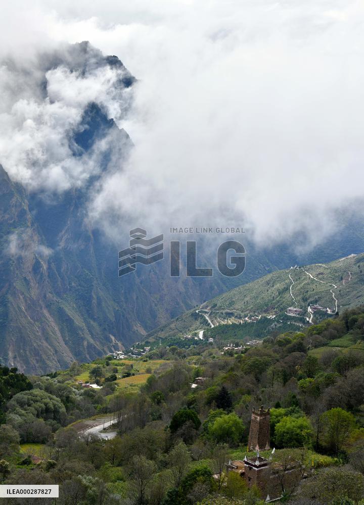 China Most Beautiful Jiaju Tibetan Village Villages