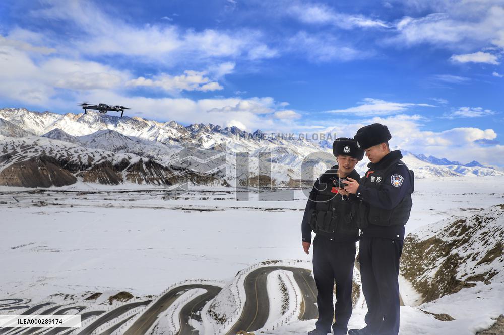 Drones Inspect Panlong Ancient Road