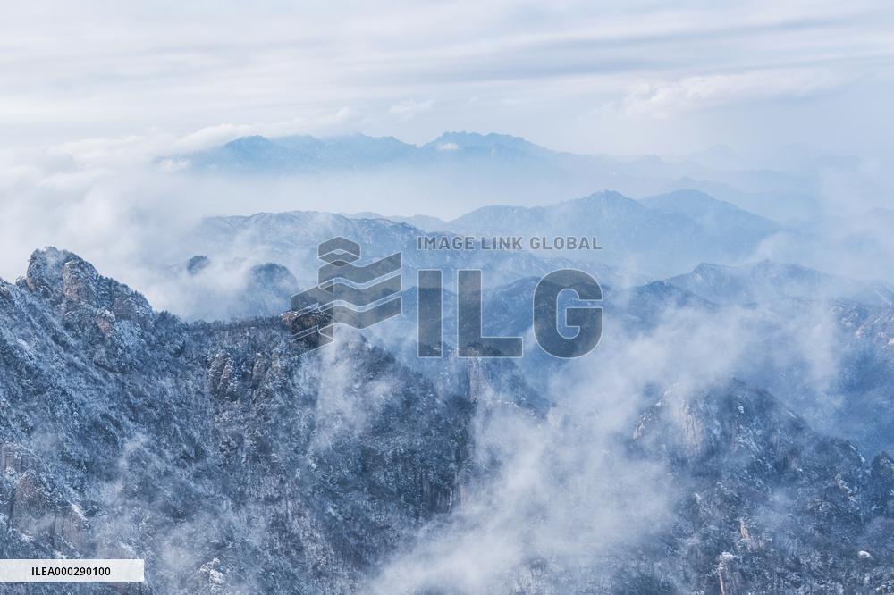 Laojun Mountain Covered With Snow