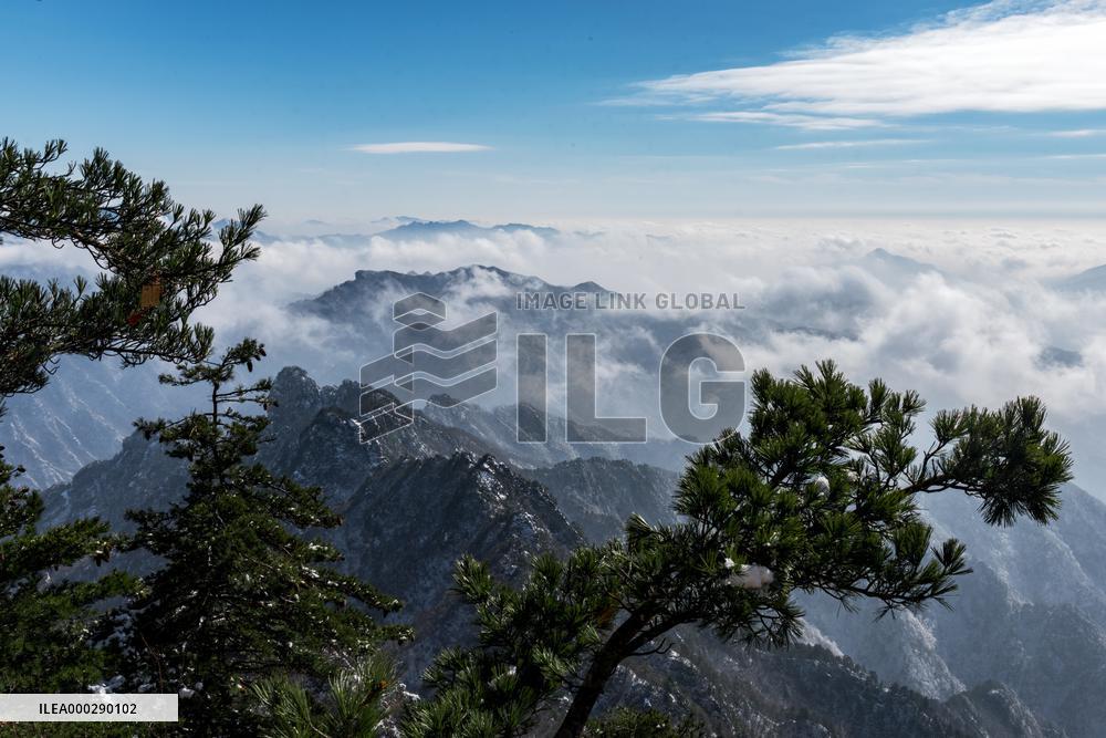 Laojun Mountain Covered With Snow