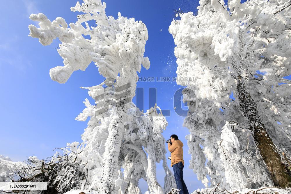 China Winter Rime Landscape