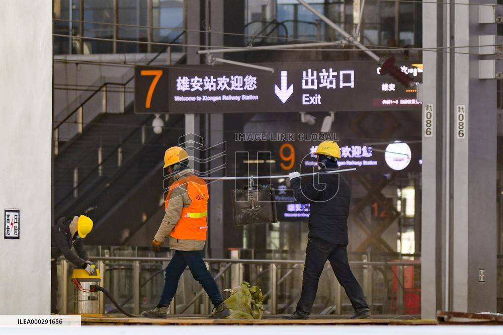 Xiongan High-speed Railway Station in Xiongan New Area