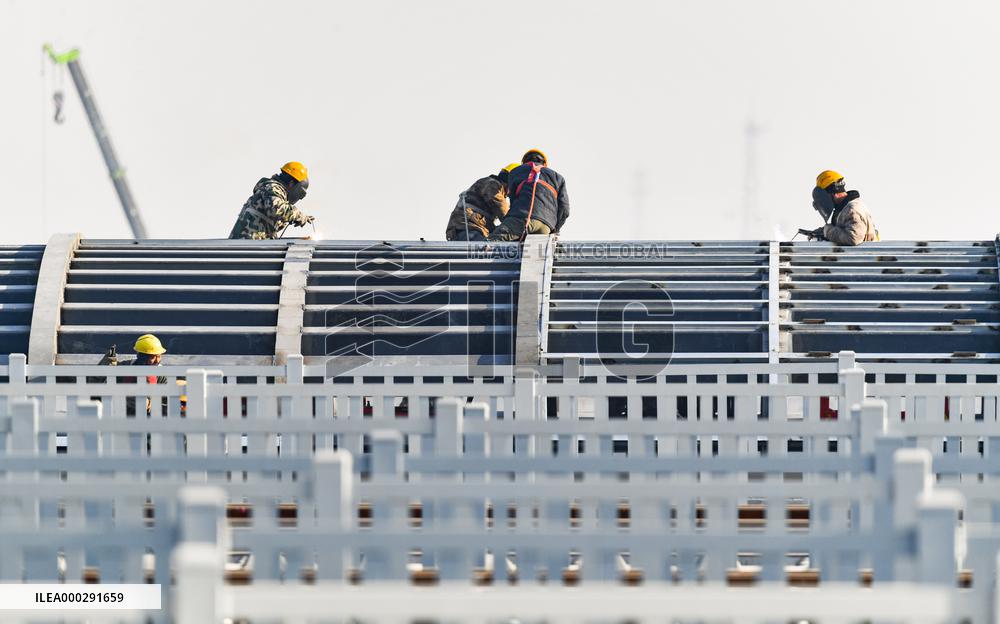 Xiongan High-speed Railway Station in Xiongan New Area
