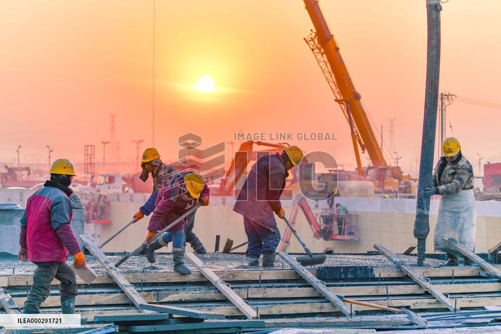 Xiongan High-speed Railway Station in Xiongan New Area