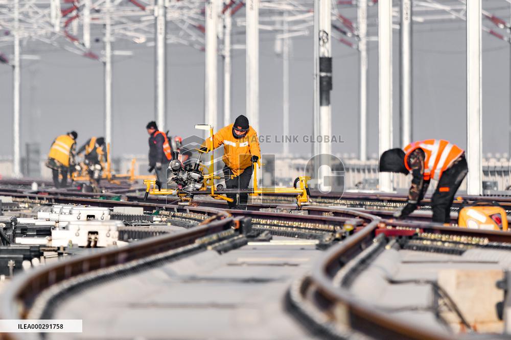 Xiongan High-speed Railway Station in Xiongan New Area