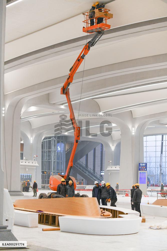 Xiongan High-speed Railway Station in Xiongan New Area