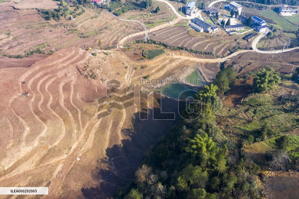 Aerial Photography Tea Garden New Base