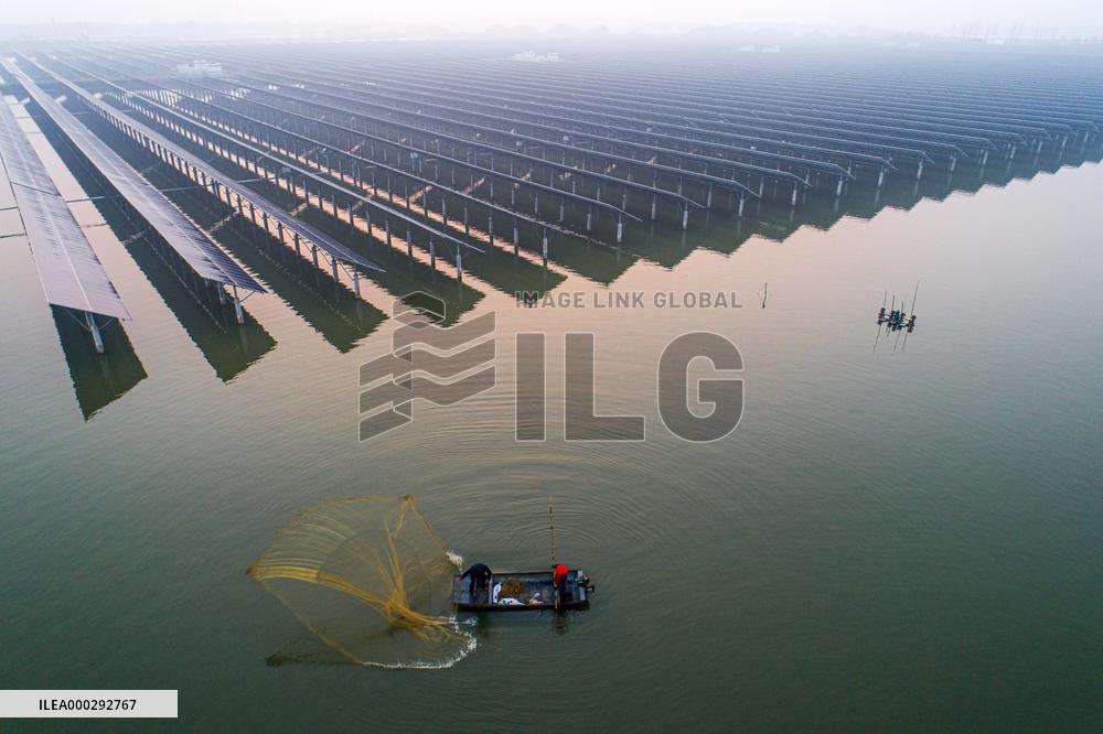 Photovoltaic Power Station Fishing