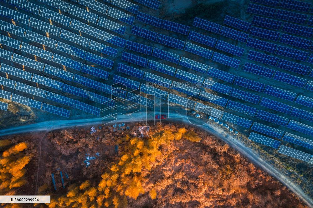 Aerial Photovoltaic Panels