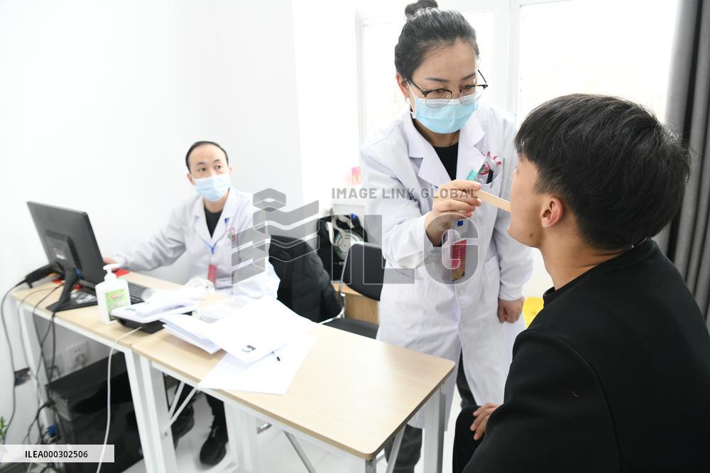 Centralized Physical Examination in Spring Conscription
