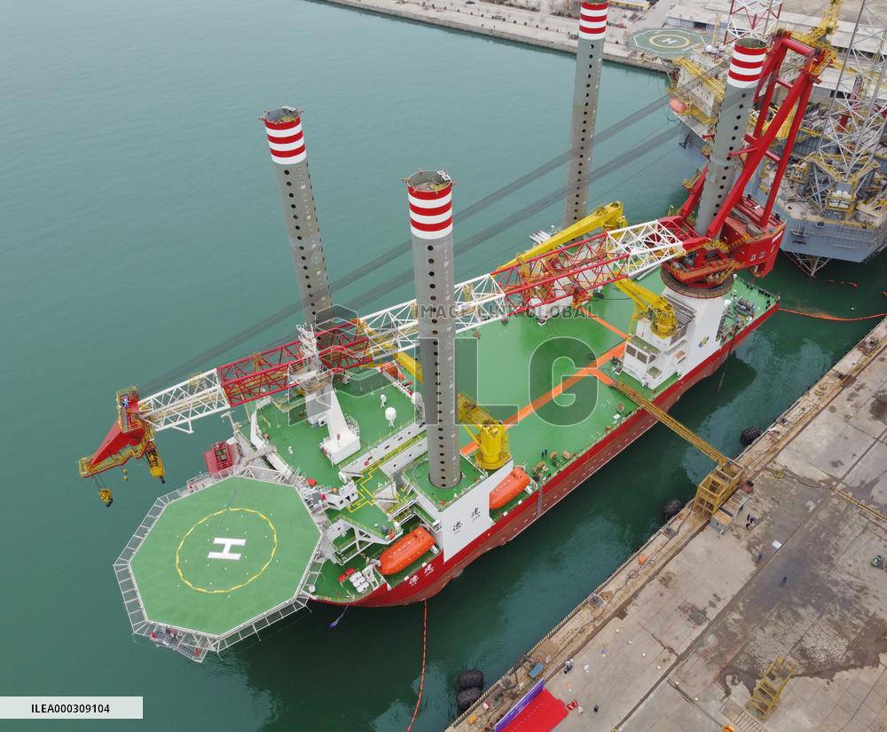 Pile Driven Salvage Vessel