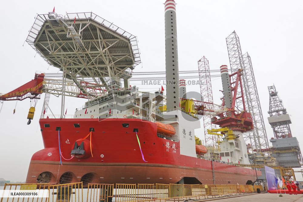 Pile Driven Salvage Vessel