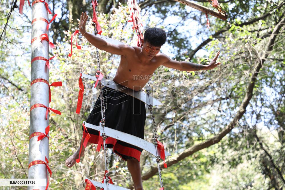 Step Barefoot On The Knife Ladder
