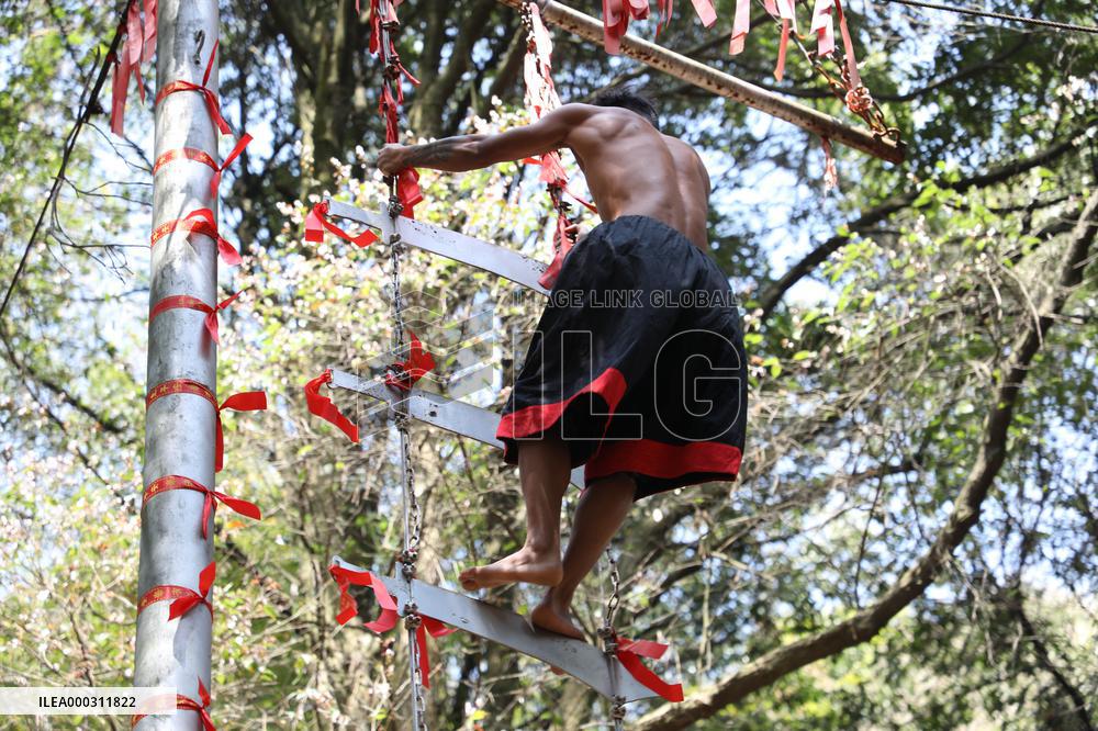 Step Barefoot On The Knife Ladder