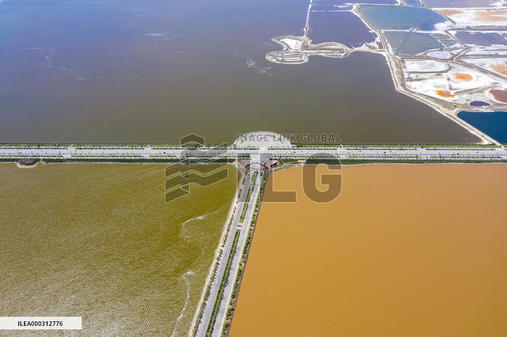 Colorful Salt Lake in Yuncheng