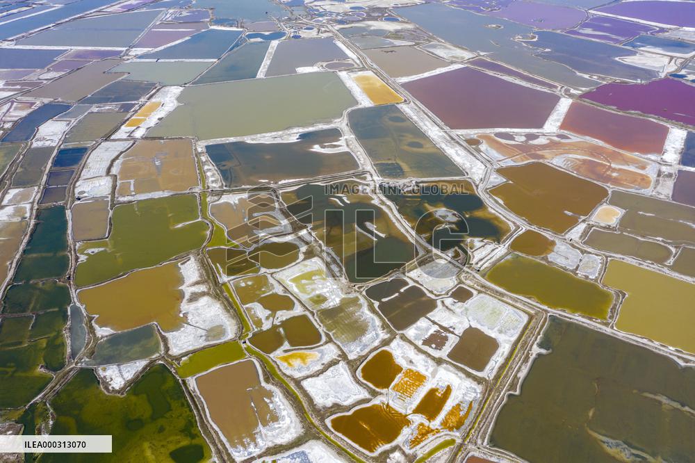 Colorful Salt Lake in Yuncheng