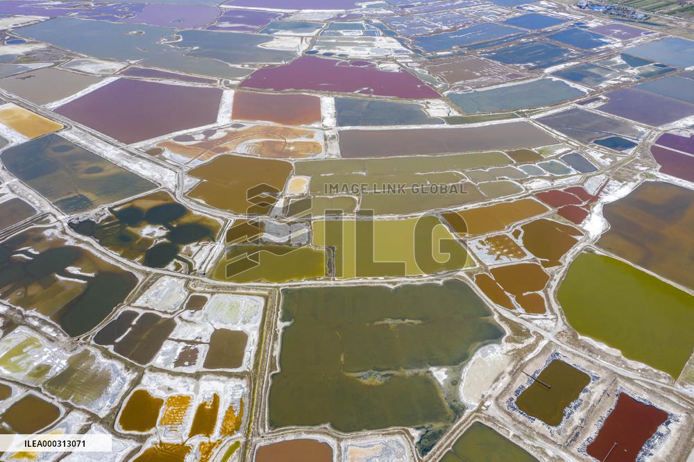 Colorful Salt Lake in Yuncheng