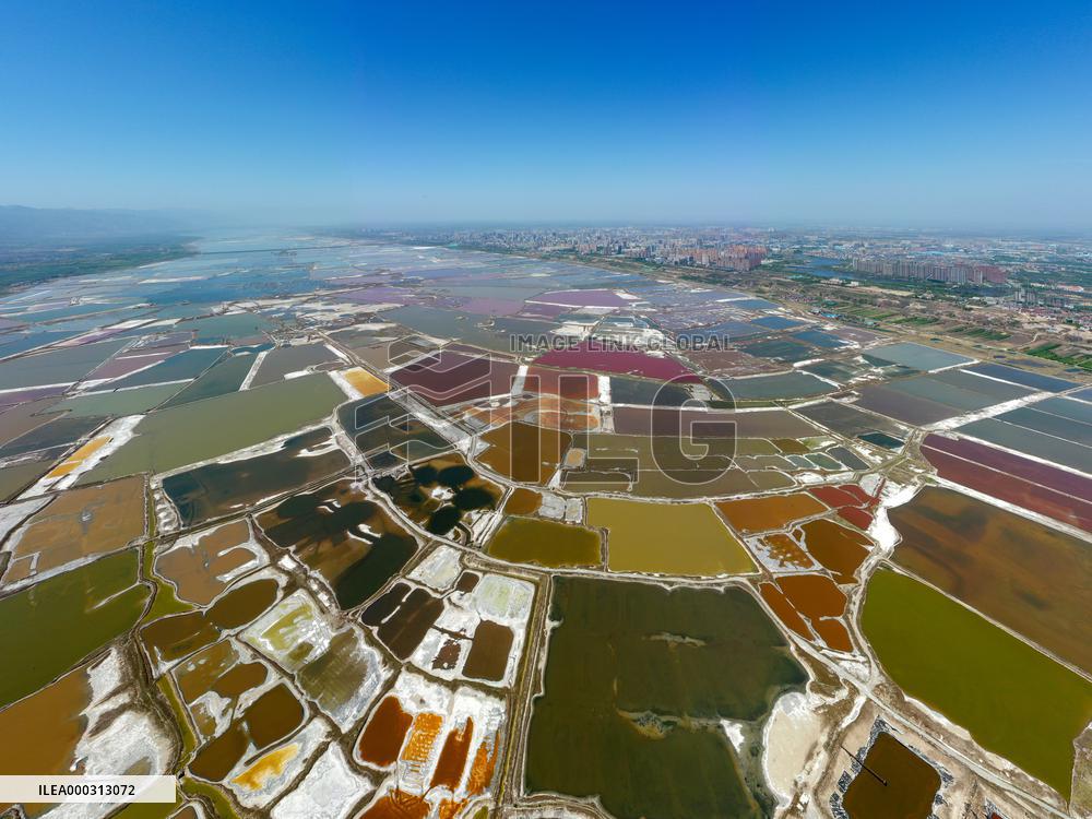 Colorful Salt Lake in Yuncheng