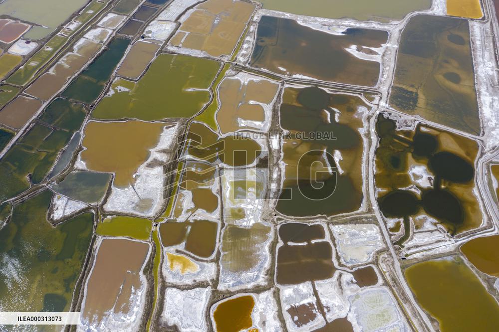 Colorful Salt Lake in Yuncheng