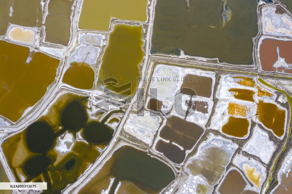 Colorful Salt Lake in Yuncheng