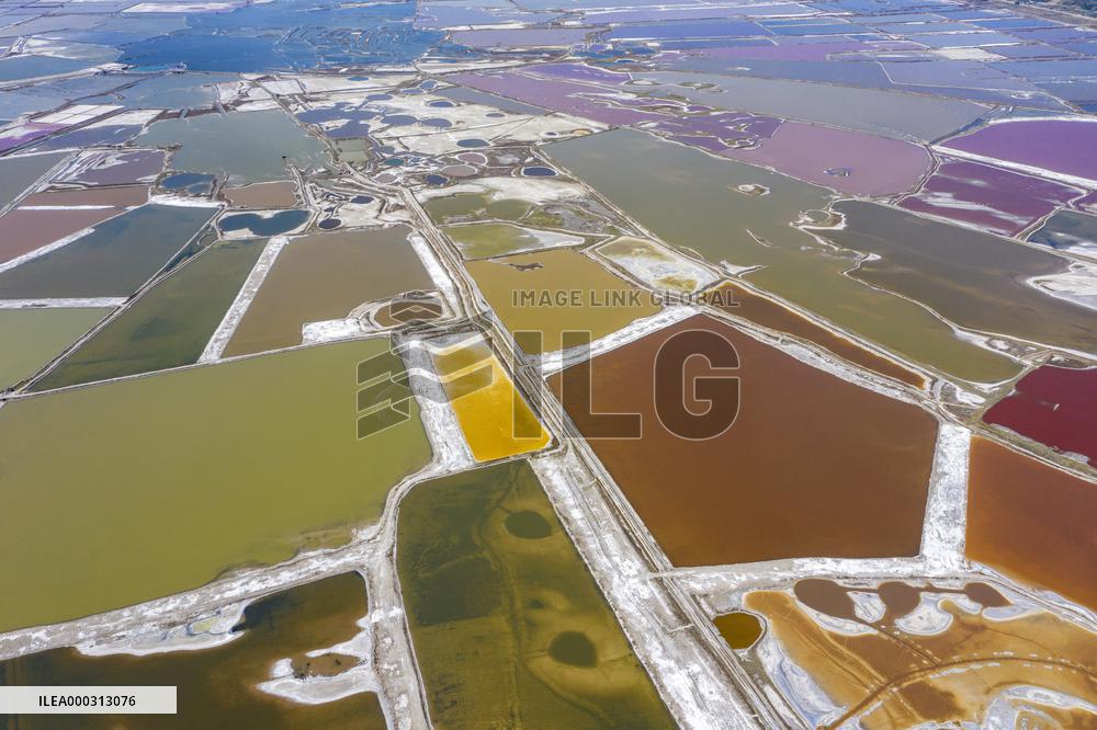 Colorful Salt Lake in Yuncheng