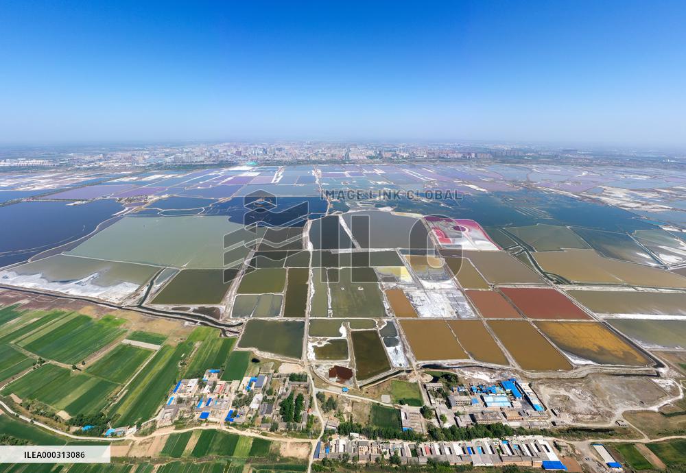 Colorful Salt Lake in Yuncheng