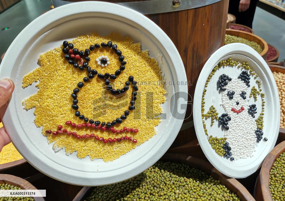 Grains Make Patterns In A Supermarket