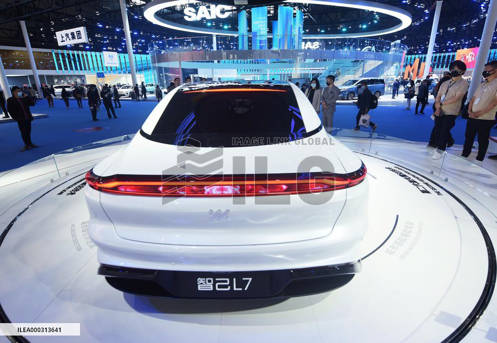 Zhiji L7 Car At The Shanghai Auto Show