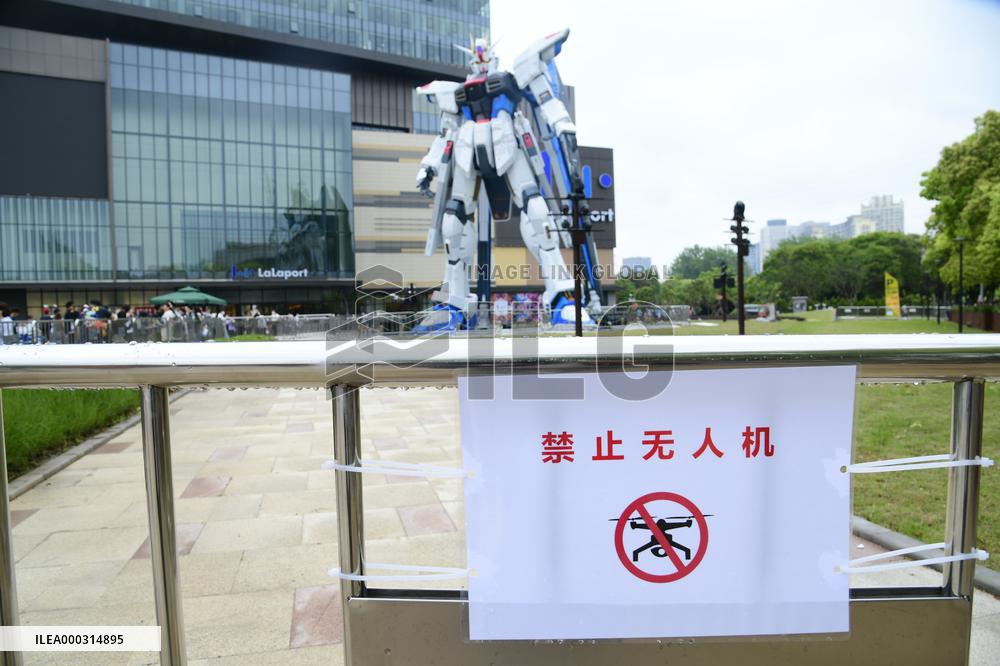 China Shanghai Freedom Gundam Standing Statue