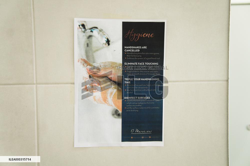 D-Marin Dalmacija, marina, toilets, cruising, port, sea, a hand disinfection, warning, advice, directions, instructions