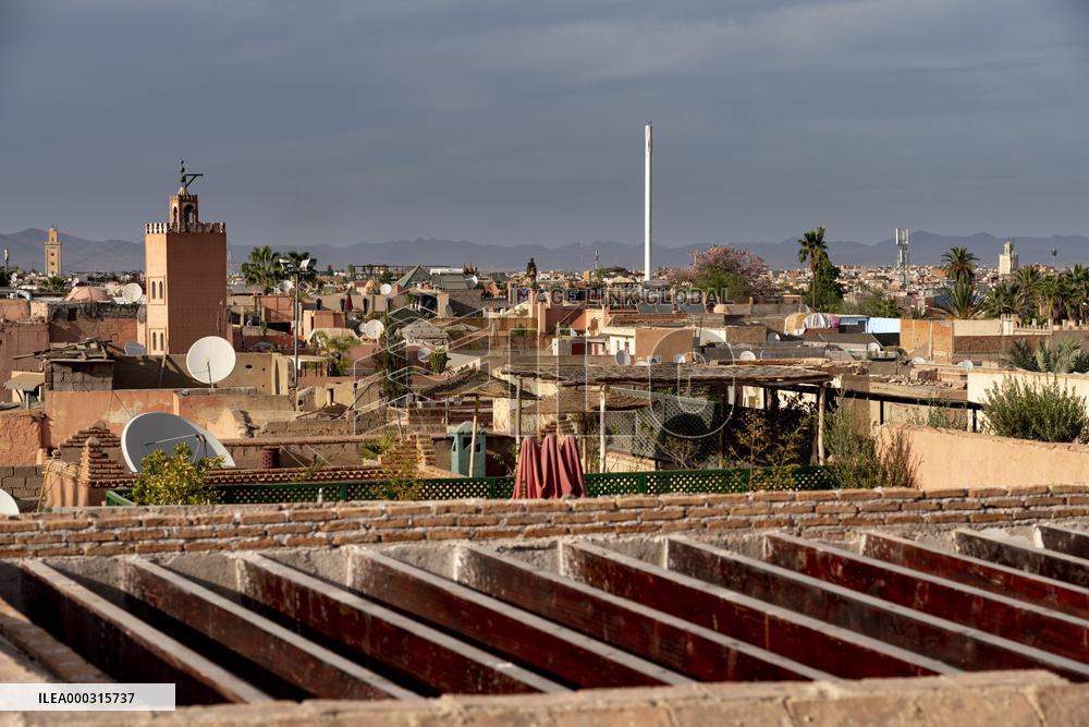 view from tower of el Badi palace