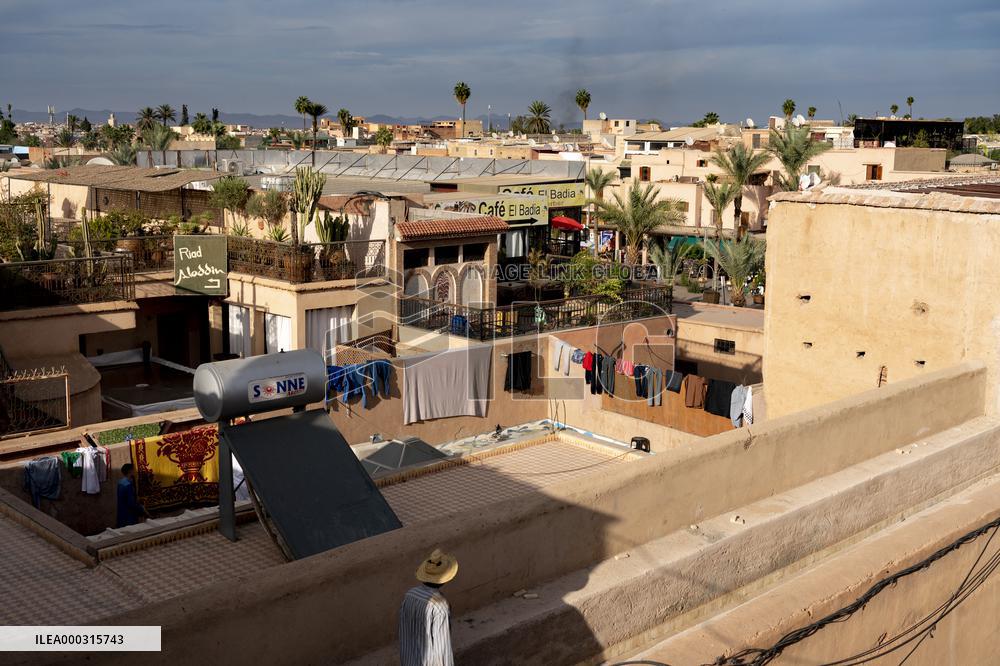 view from tower of el Badi palace