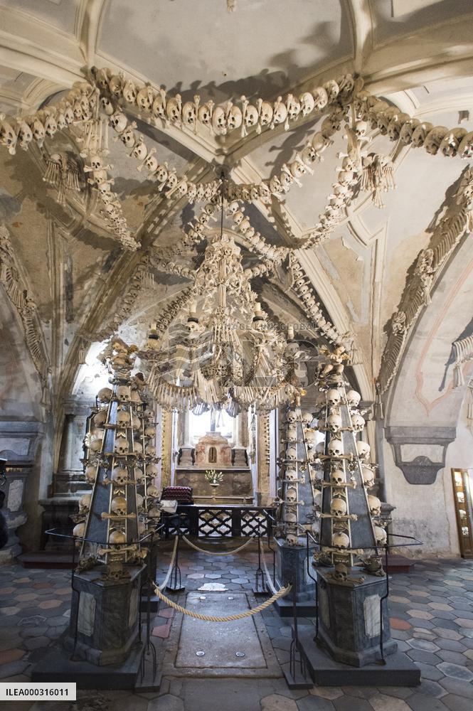 Church of All Saints with the Ossuary (bone church) in Sedlec