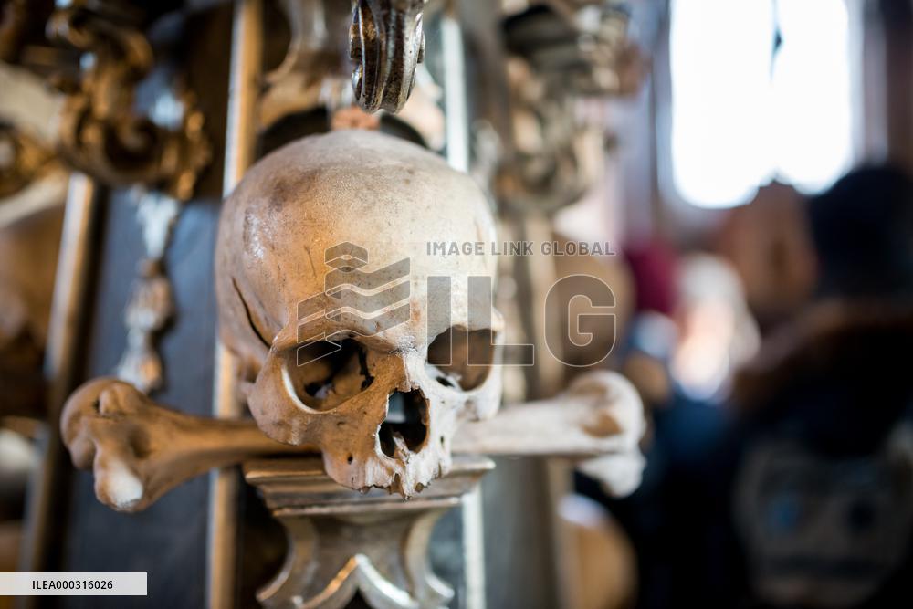 Church of All Saints with the Ossuary (bone church) in Sedlec